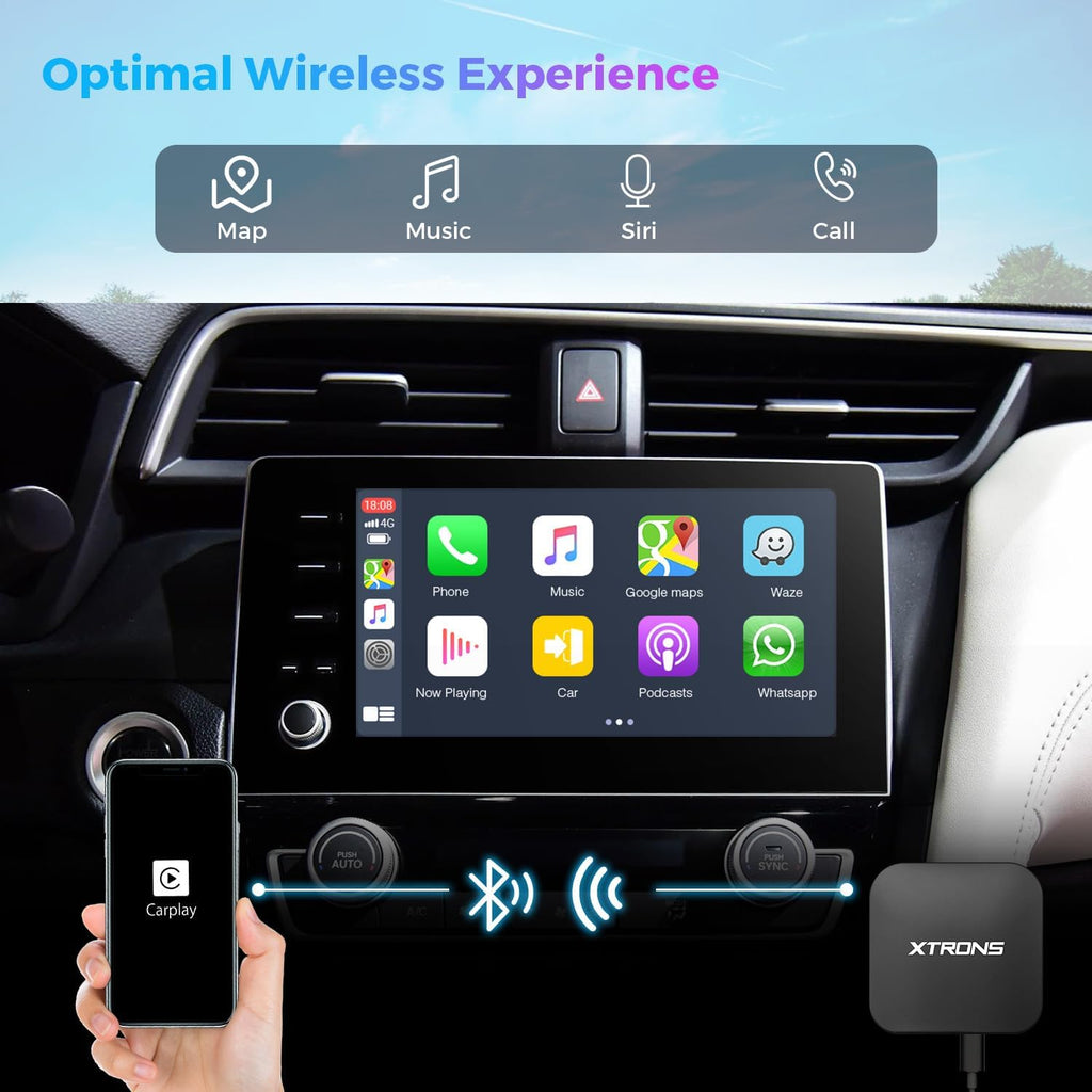 Wireless Adapter for Car Play, Wireless Activator Plug & Play for Iphone, Android Car Stereos Android Auto USB Dongle for Factory Installed Wired Car Play, ACCP05
