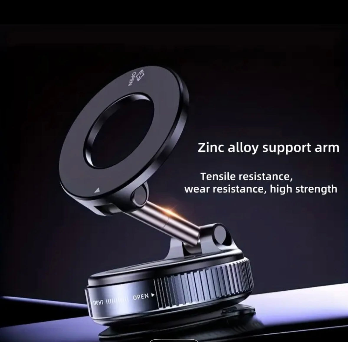 Universal Magnetic Car Phone Holder | 3-Axis Rotation, Foldable Arm, Strong Magnet