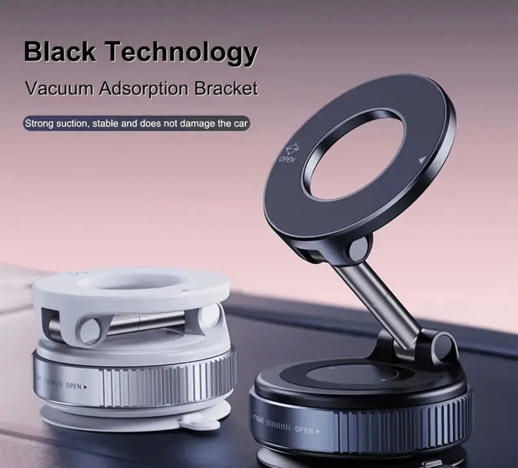 Universal Magnetic Car Phone Holder | 3-Axis Rotation, Foldable Arm, Strong Magnet