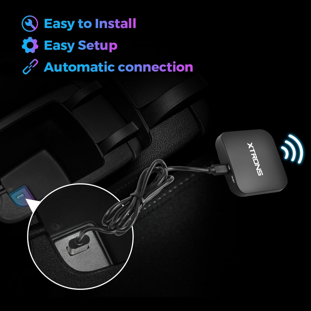 Wireless Adapter for Car Play, Wireless Activator Plug & Play for Iphone, Android Car Stereos Android Auto USB Dongle for Factory Installed Wired Car Play, ACCP05
