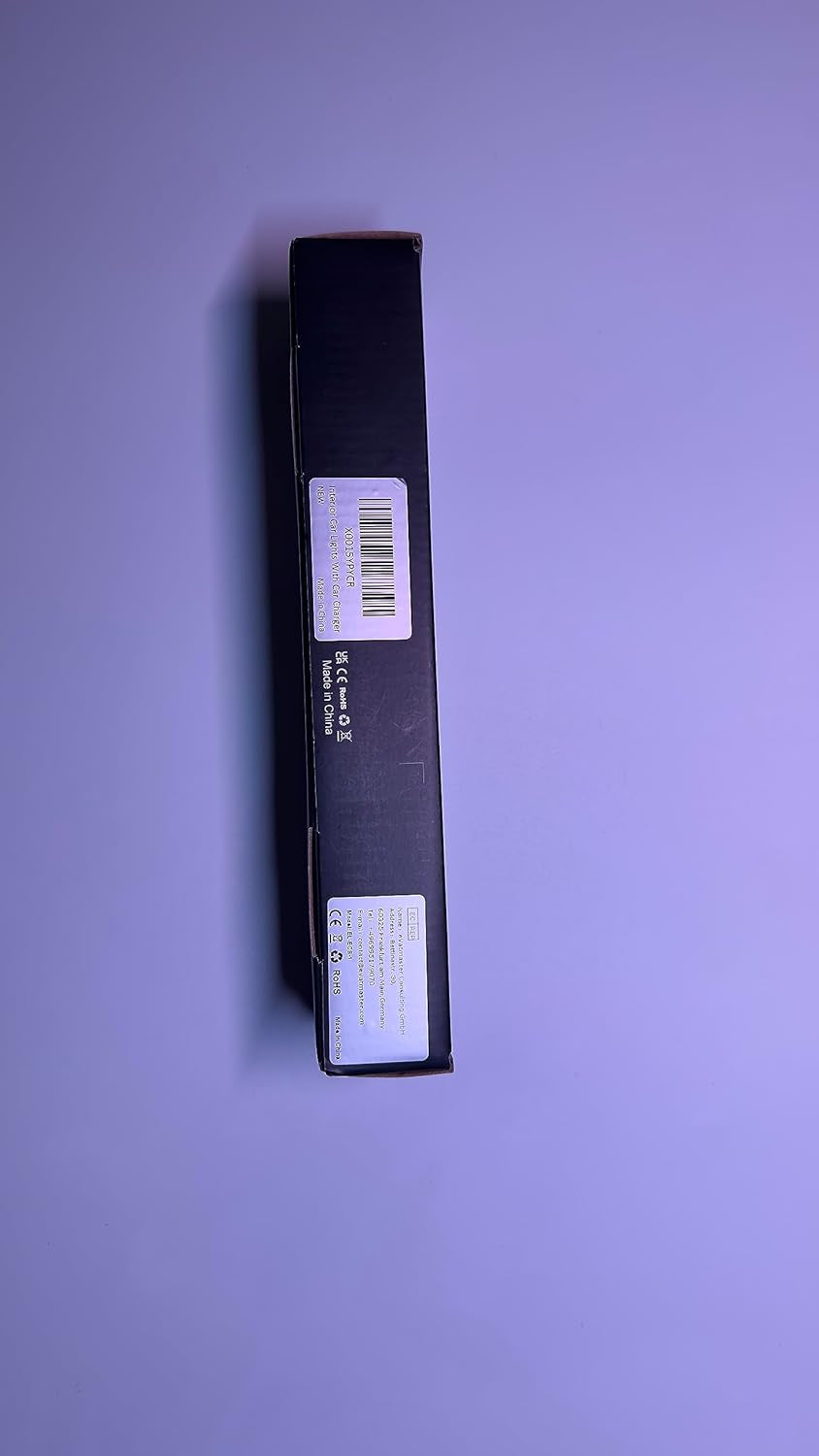 Bluetooth Car LED Strip Lights, Multi DIY Color Music under Dash Interior LED Lights with Sound Active Function